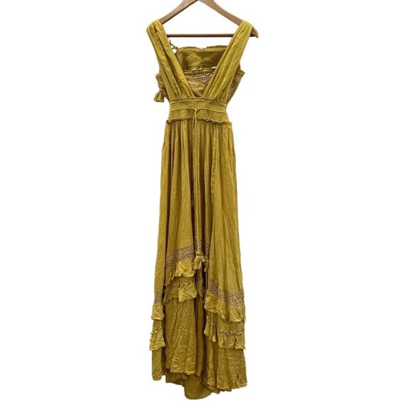 Free people Santa Maria Mossy Gold Maxi Dress - Picture 3 of 3